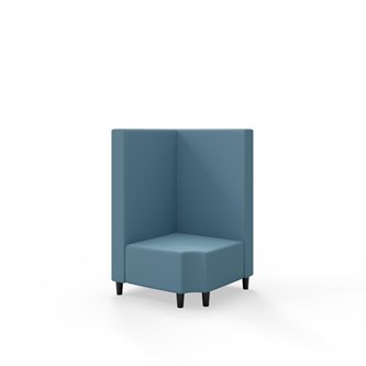 Modulsofa Snake hjørne 90° R12 treben sh 37,5 medium rygg