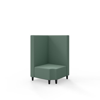 Modulsofa Snake hjørne 90° R12 treben sh 37,5 medium rygg