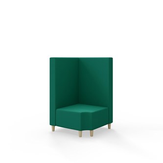 Modulsofa Snake hjørne 90° R12 treben sh 37,5 medium rygg