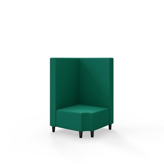 Modulsofa Snake hjørne 90° R12 treben sh 37,5 medium rygg