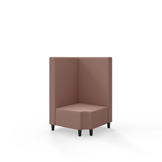 Modulsofa Snake hjørne 90° R12 treben sh 37,5 medium rygg