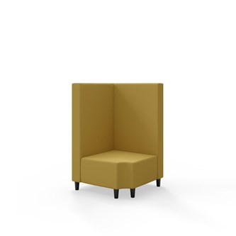 Modulsofa Snake hjørne 90° R12 treben sh 37,5 medium rygg