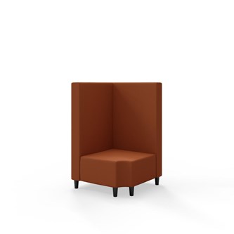 Modulsofa Snake hjørne 90° R12 treben sh 37,5 medium rygg