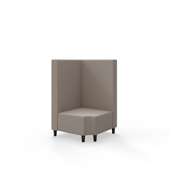 Modulsofa Snake hjørne 90° R12 treben sh 37,5 medium rygg