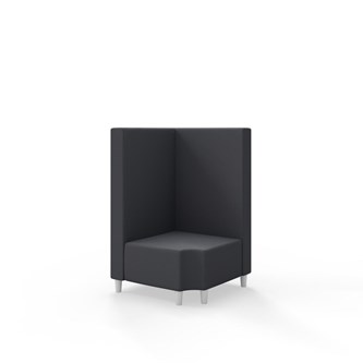 Modulsofa Snake hjørne 90° R12 treben sh 37,5 medium rygg