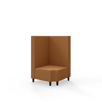 Modulsofa Snake hjørne 90° R12 treben sh 37,5 medium rygg