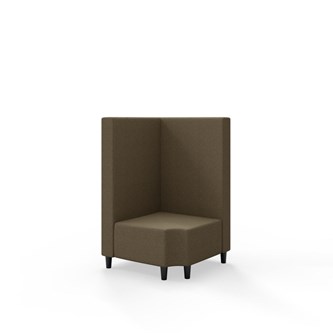 Modulsofa Snake hjørne 90° R12 treben sh 37,5 medium rygg