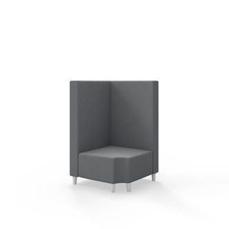 Modulsofa Snake hjørne 90° R12 treben sh 37,5 medium rygg