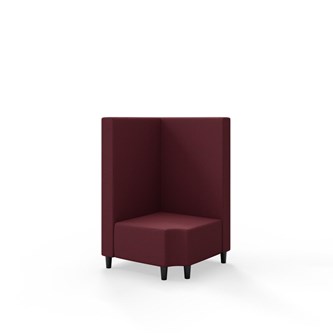 Modulsofa Snake hjørne 90° R12 treben sh 37,5 medium rygg