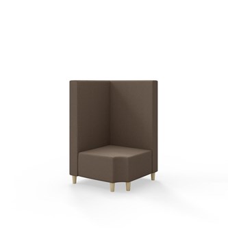 Modulsofa Snake hjørne 90° R12 treben sh 37,5 medium rygg