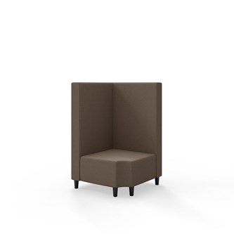 Modulsofa Snake hjørne 90° R12 treben sh 37,5 medium rygg