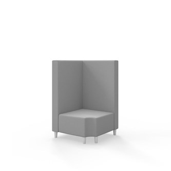 Modulsofa Snake hjørne 90° R12 treben sh 37,5 medium rygg