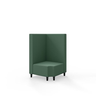 Modulsofa Snake hjørne 90° R12 treben sh 37,5 medium rygg