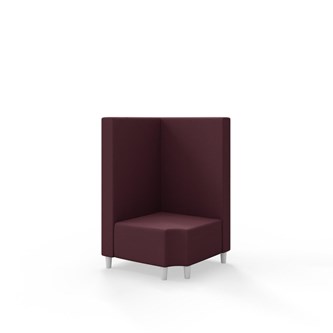 Modulsofa Snake hjørne 90° R12 treben sh 37,5 medium rygg