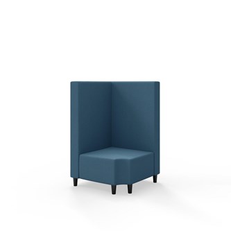 Modulsofa Snake hjørne 90° R12 treben sh 37,5 medium rygg