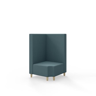 Modulsofa Snake hjørne 90° R12 treben sh 37,5 medium rygg