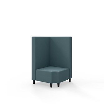 Modulsofa Snake hjørne 90° R12 treben sh 37,5 medium rygg