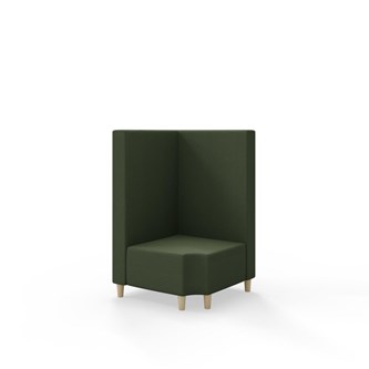 Modulsofa Snake hjørne 90° R12 treben sh 37,5 medium rygg