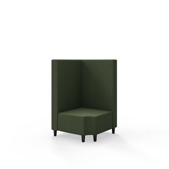 Modulsofa Snake hjørne 90° R12 treben sh 37,5 medium rygg