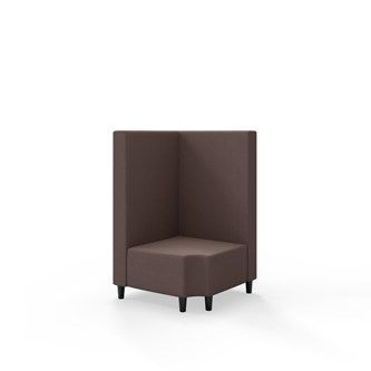 Modulsofa Snake hjørne 90° R12 treben sh 37,5 medium rygg