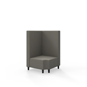 Modulsofa Snake hjørne 90° R12 treben sh 37,5 medium rygg