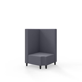 Modulsofa Snake hjørne 90° R12 treben sh 37,5 medium rygg