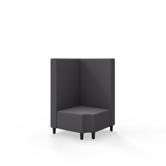 Modulsofa Snake hjørne 90° R12 treben sh 37,5 medium rygg