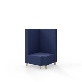 Modulsofa Snake hjørne 90° R12 treben sh 37,5 medium rygg