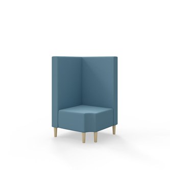 Modulsofa Snake hjørne 90° R12 treben sh 43 medium rygg