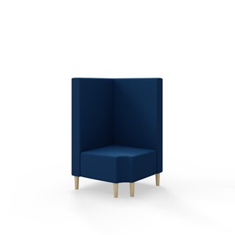 Modulsofa Snake hjørne 90° R12 treben sh 43 medium rygg