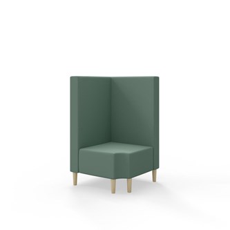 Modulsofa Snake hjørne 90° R12 treben sh 43 medium rygg