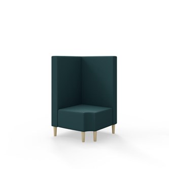 Modulsofa Snake hjørne 90° R12 treben sh 43 medium rygg