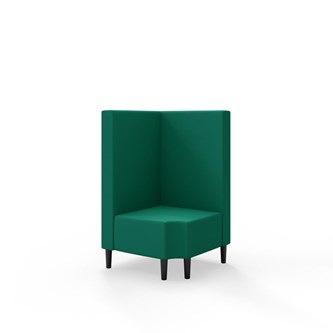 Modulsofa Snake hjørne 90° R12 treben sh 43 medium rygg