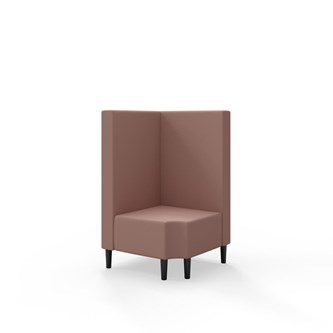 Modulsofa Snake hjørne 90° R12 treben sh 43 medium rygg
