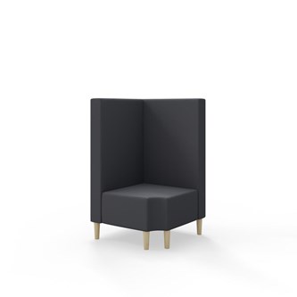 Modulsofa Snake hjørne 90° R12 treben sh 43 medium rygg