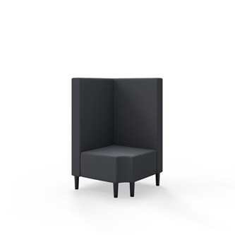 Modulsofa Snake hjørne 90° R12 treben sh 43 medium rygg