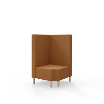 Modulsofa Snake hjørne 90° R12 treben sh 43 medium rygg