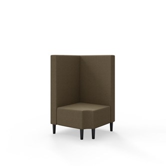 Modulsofa Snake hjørne 90° R12 treben sh 43 medium rygg