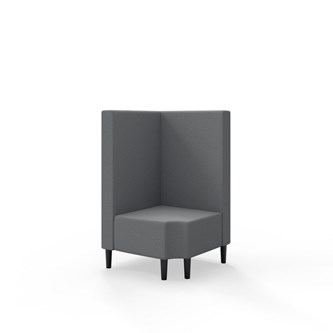 Modulsofa Snake hjørne 90° R12 treben sh 43 medium rygg