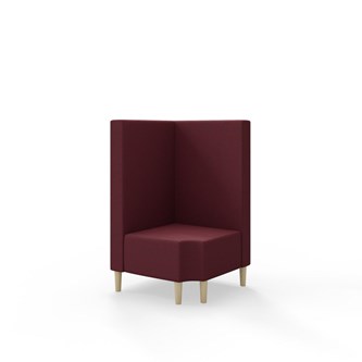 Modulsofa Snake hjørne 90° R12 treben sh 43 medium rygg