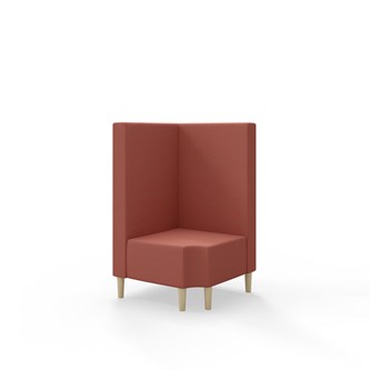 Modulsofa Snake hjørne 90° R12 treben sh 43 medium rygg