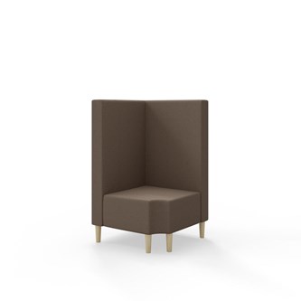 Modulsofa Snake hjørne 90° R12 treben sh 43 medium rygg