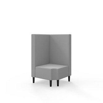 Modulsofa Snake hjørne 90° R12 treben sh 43 medium rygg