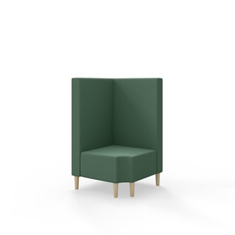Modulsofa Snake hjørne 90° R12 treben sh 43 medium rygg