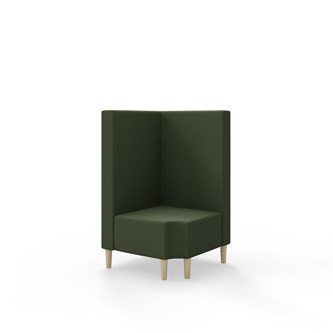 Modulsofa Snake hjørne 90° R12 treben sh 43 medium rygg
