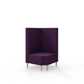 Modulsofa Snake hjørne 90° R12 treben sh 43 medium rygg