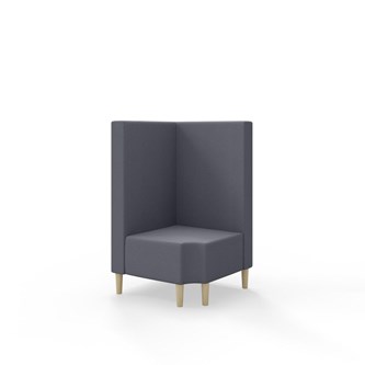 Modulsofa Snake hjørne 90° R12 treben sh 43 medium rygg