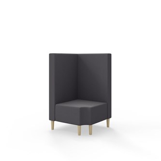 Modulsofa Snake hjørne 90° R12 treben sh 43 medium rygg