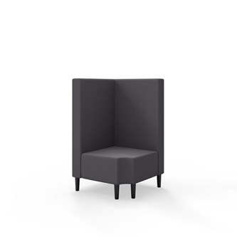 Modulsofa Snake hjørne 90° R12 treben sh 43 medium rygg