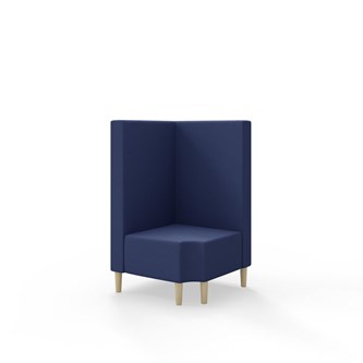 Modulsofa Snake hjørne 90° R12 treben sh 43 medium rygg